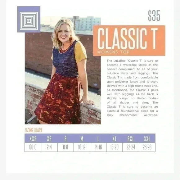 Lularoe medium purple floral Classic T. Leggings material! Soft‎ and bright! NWT - Picture 5 of 6